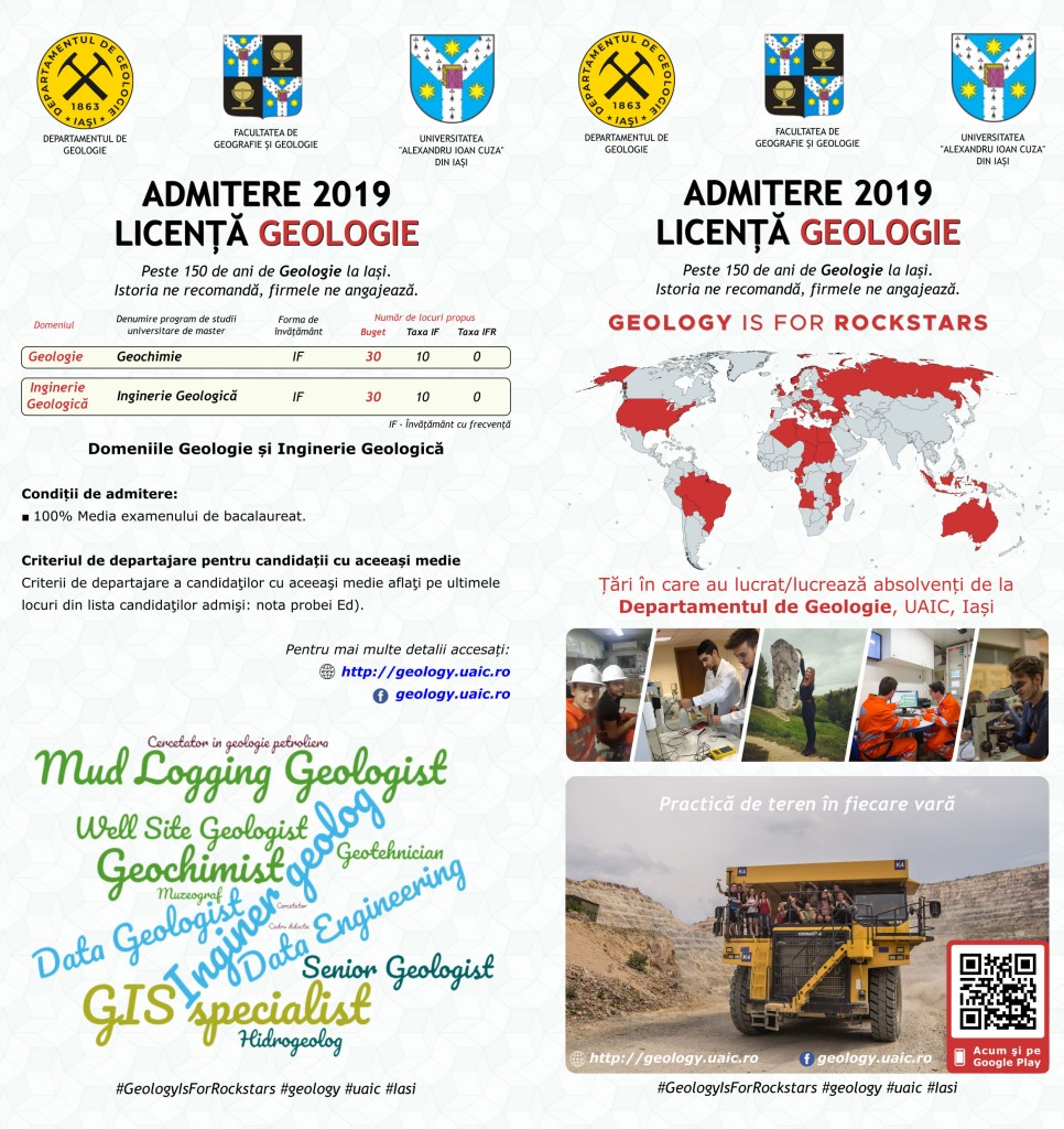 Admitere Geologie 2019 - Licenţă
