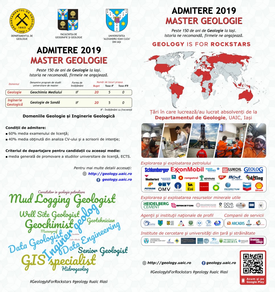 Admitere Geologie 2019 - Master
