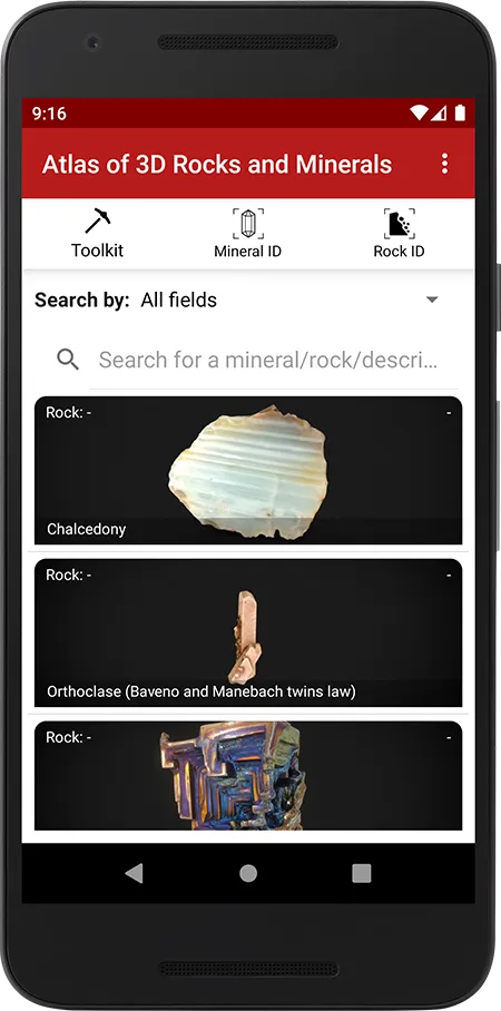 Atlas of 3D Rocks and Minerals — image 1