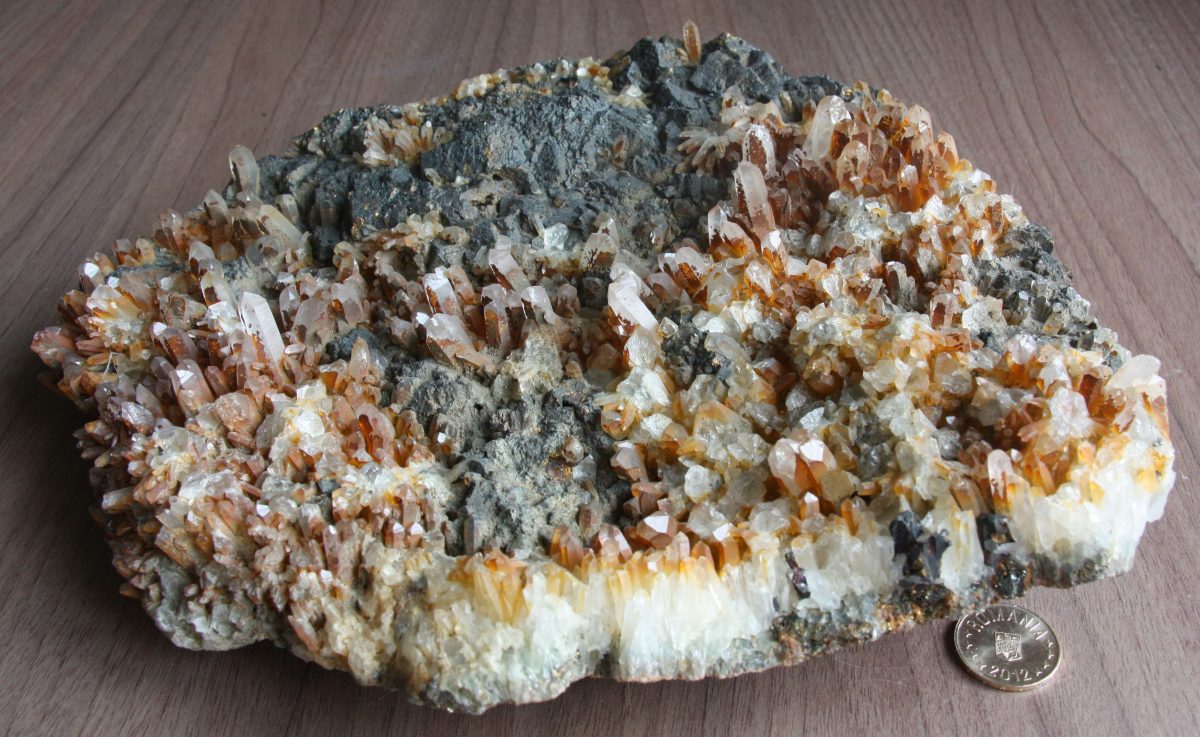 Cuarţ + Calcopirită
