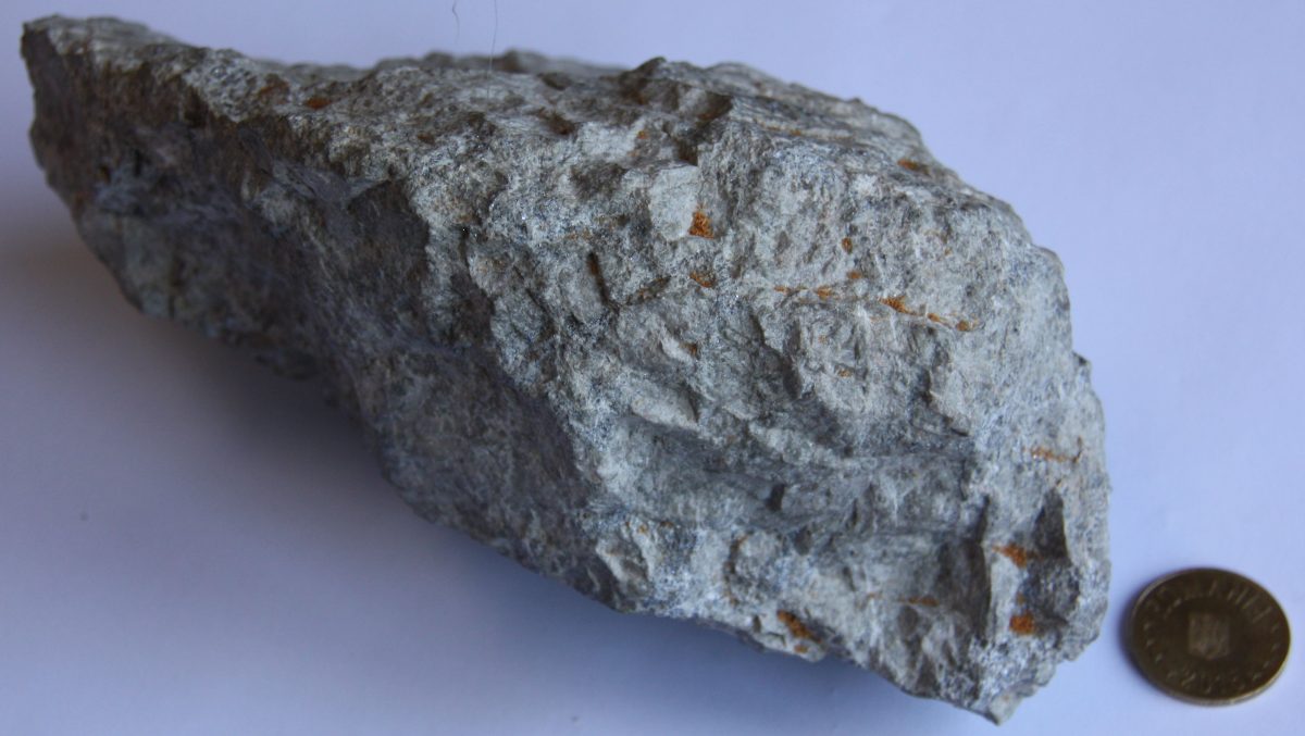 Skarn granatifer cu mineralizaţii de bismut
