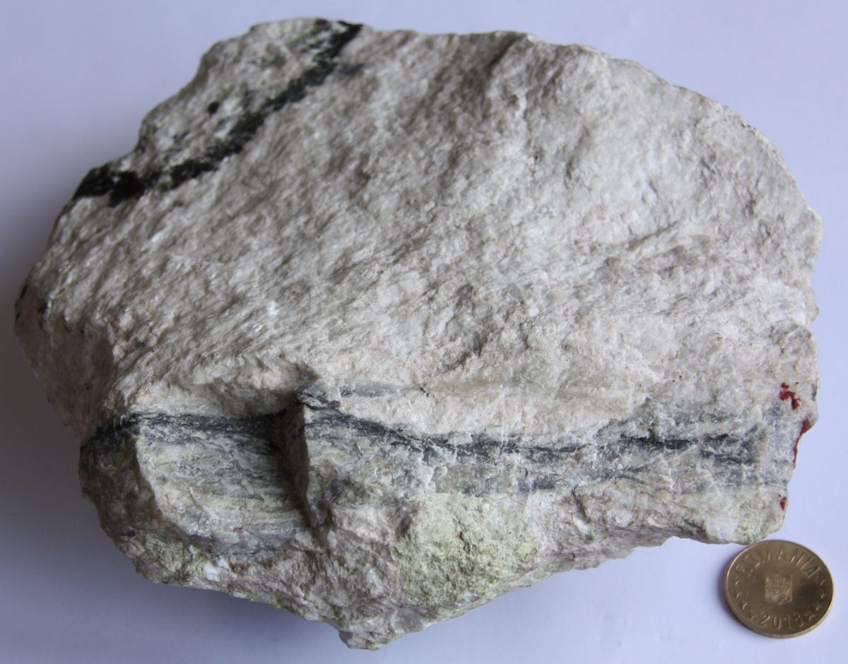 Skarn wollastonitic metasomatic în calcar